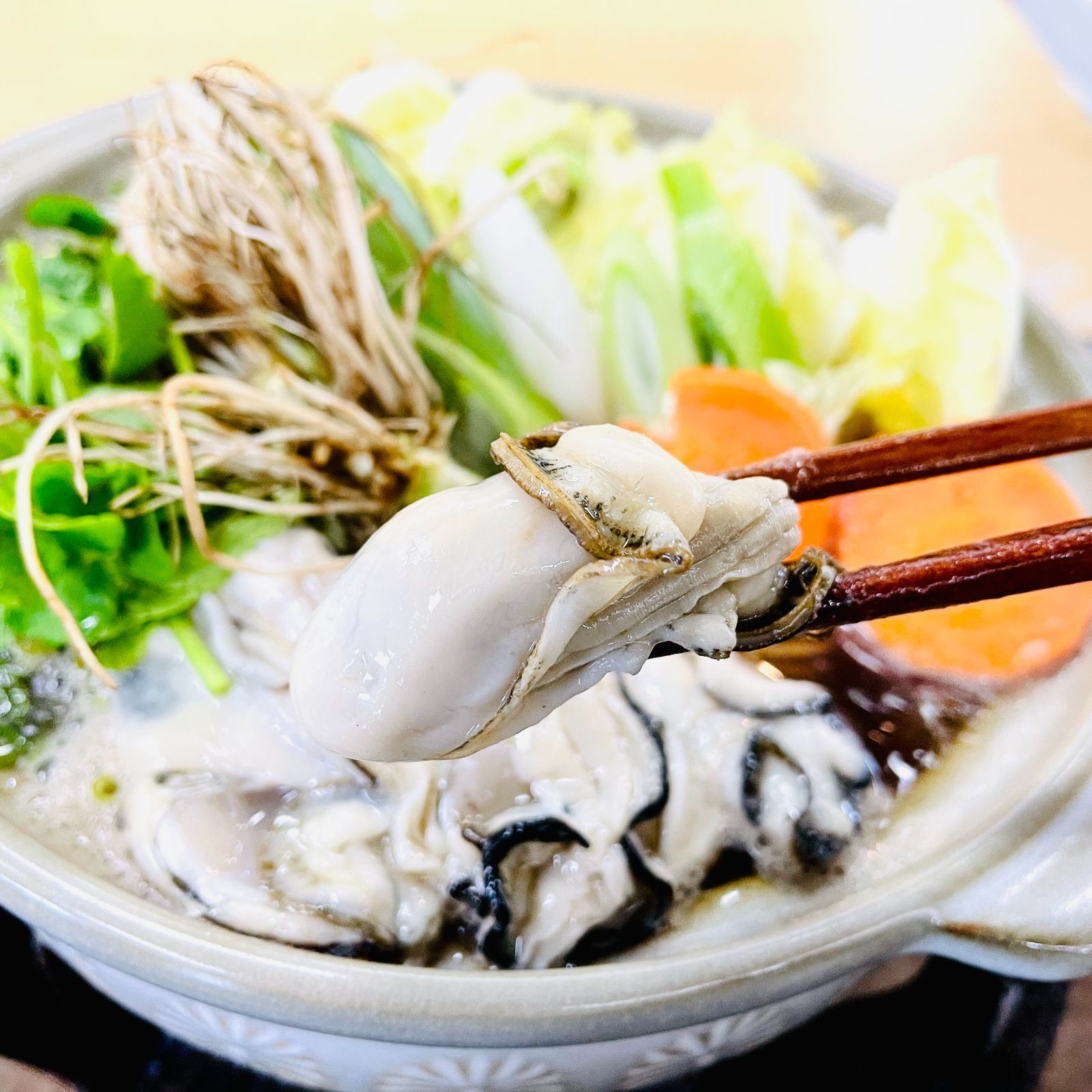 仙台名物 かきせり鍋セット！三陸かきと根っこが旨い仙台セリが楽しめる冬に嬉しい！-8
