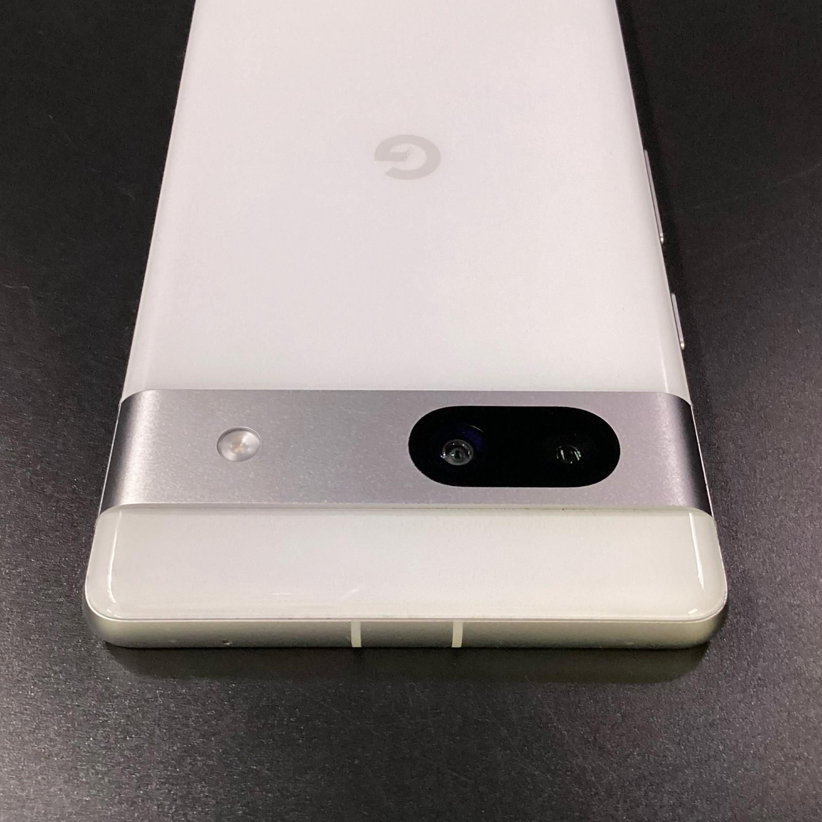 Google Pixel 7a 128GB snow au SIMフリー 白ロム 美品 動作確認