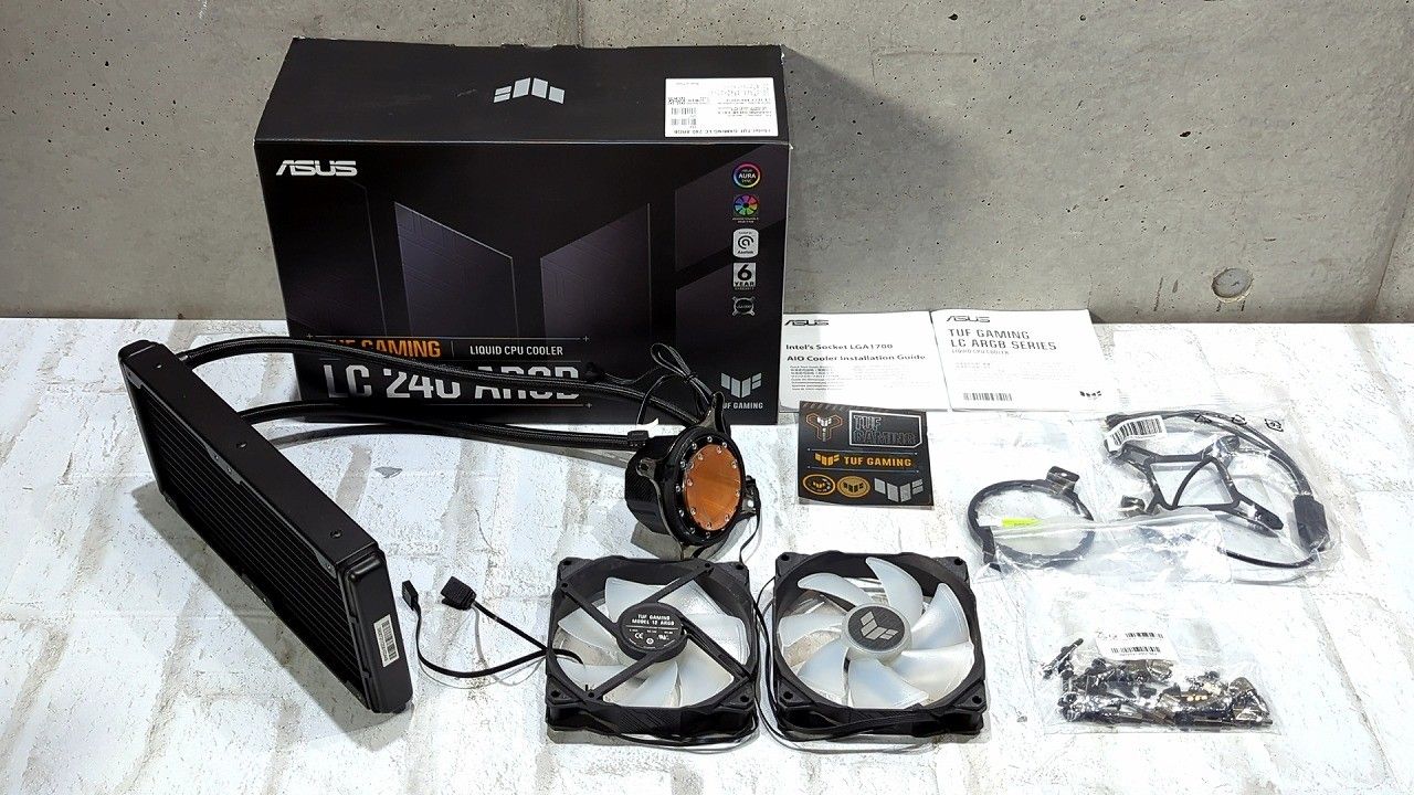 ★状態良好★ ASUS エイスース オールインワン液体CPUクーラー TUF Gaming LC 240 ARGB ☆★