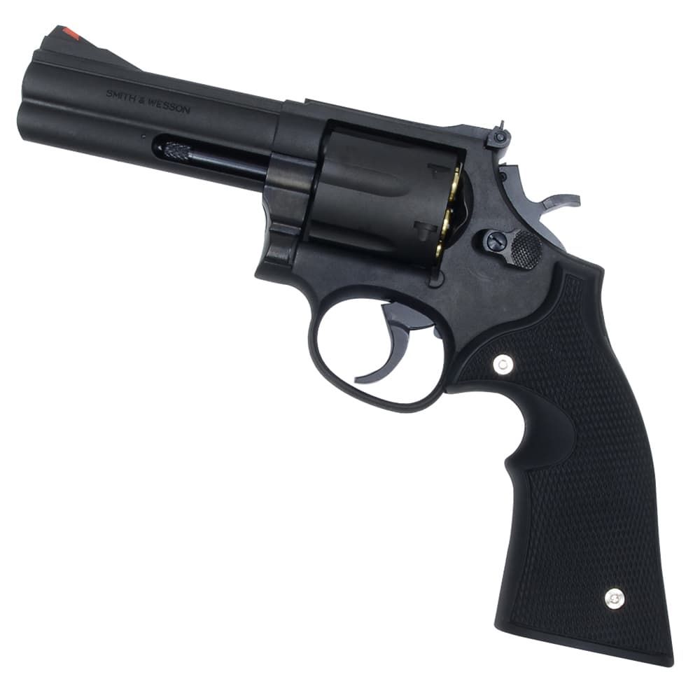 Marushin 発火式モデルガン Su0026W M586 4インチ 完成品 ブラックHW プラグリップ 112402 18歳以上