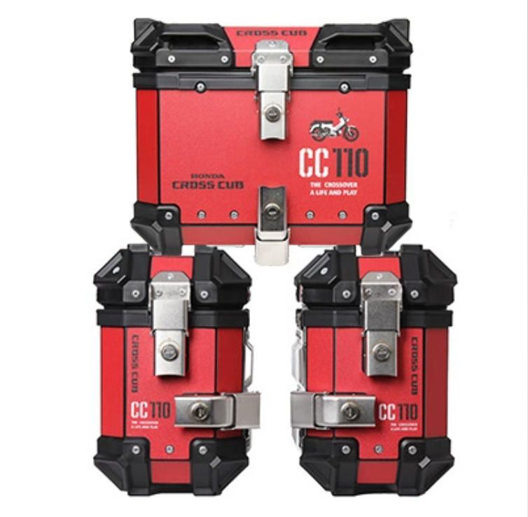 18LサイドボックスCC110 pg-1三箱アルミ合金バイクアップリケ尾箱電働車尾箱トランク