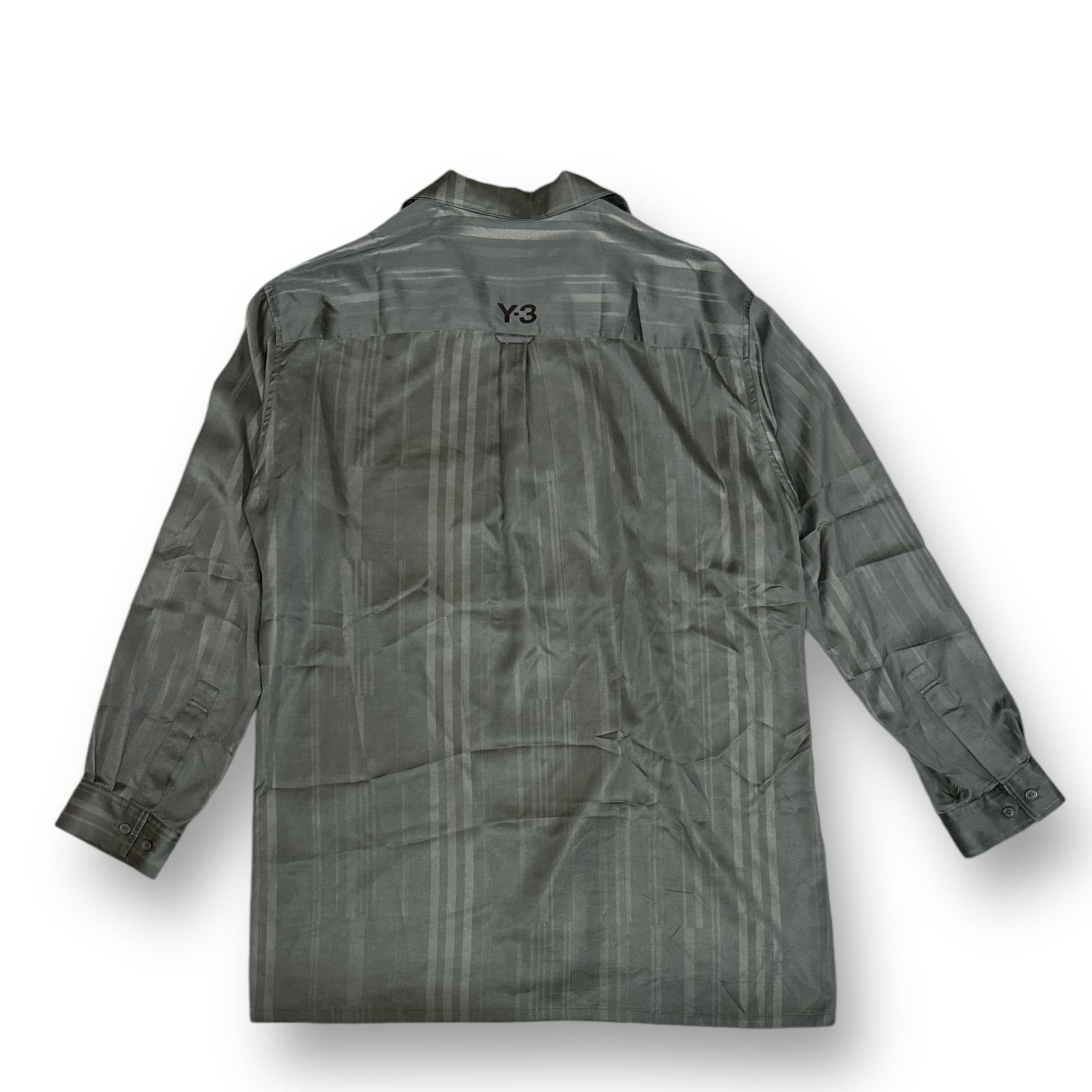 定価42350円 Y-3 3S SHIRT スリーストライプス シャツ オープンカラー 