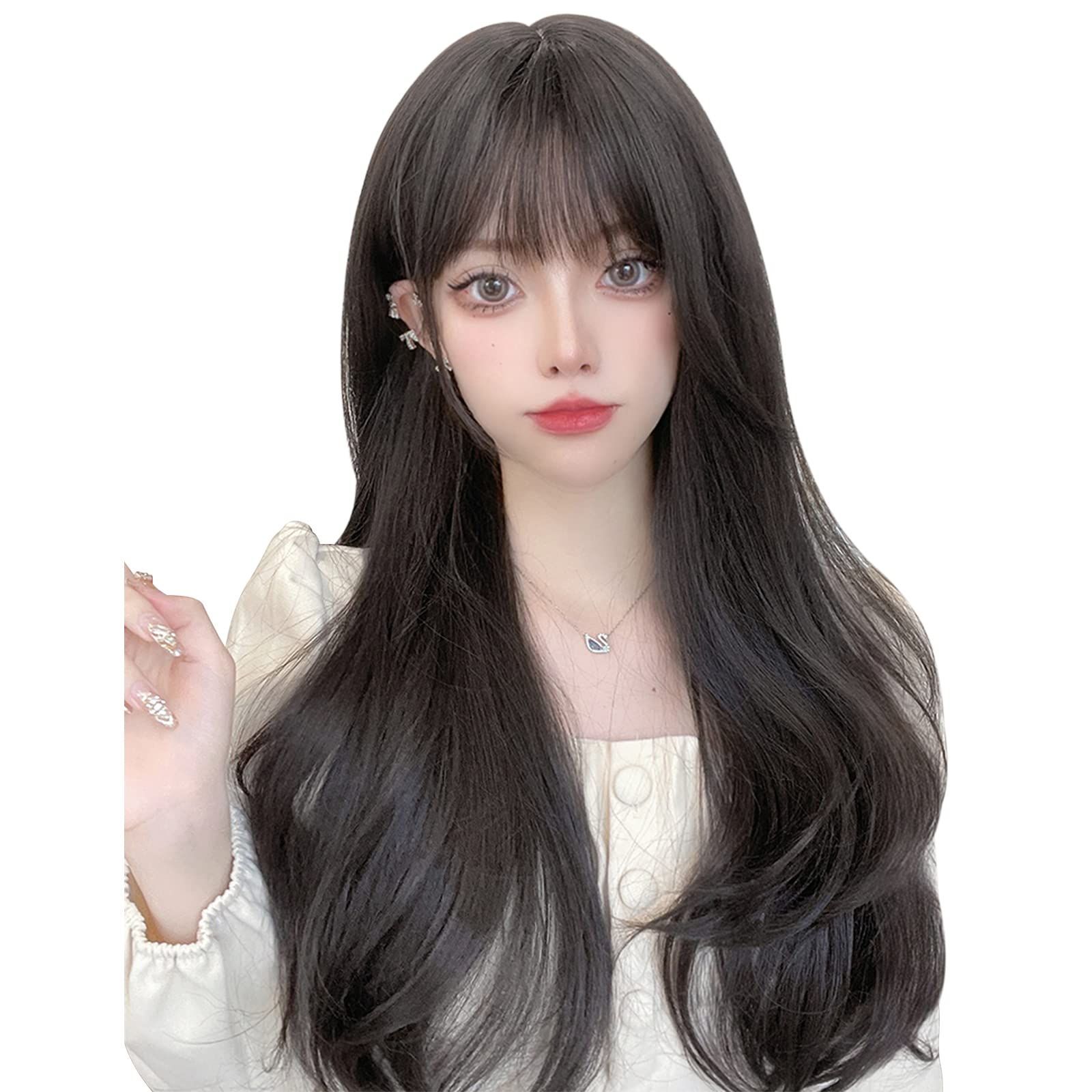 特価』カツラ 原宿系 ほつれカール ぱっつん wig ファッション