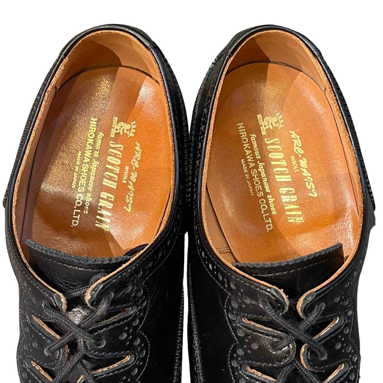 スコッチグレイン レザーシューズ ギリー F-3877 ブラック【LA】【中古