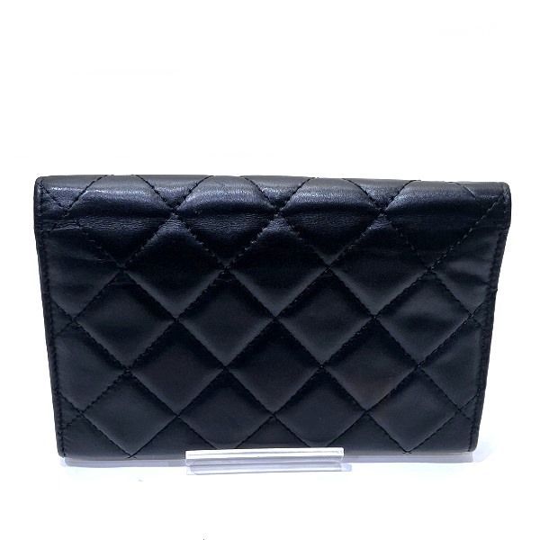 楽天市場】美品 CHANEL シャネル カンボンライン ココマーク ブラック ピンク ラムスキン 折財布 コンパクトウォレット レディース  403620 【中古】 : BRAND SAMURAI
