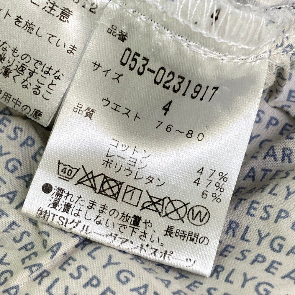 サイズ：4 PEARLY GATES パーリーゲイツ ストレッチパンツ
