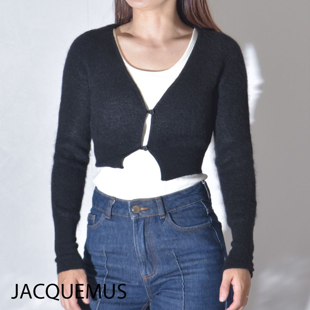 Jacquemus】ロゴプレート カーディガンBLU