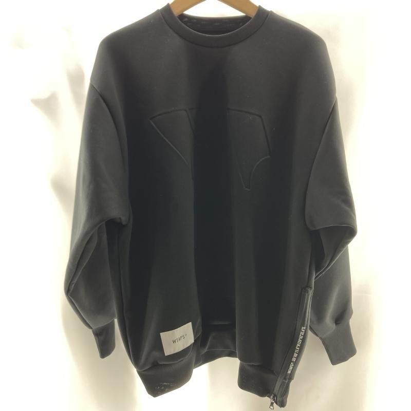 【】W)TAPS 24SS WOUND SWEATER サイズ2 ブラック 241ATDT-CSM07 ダブルタップス[19]