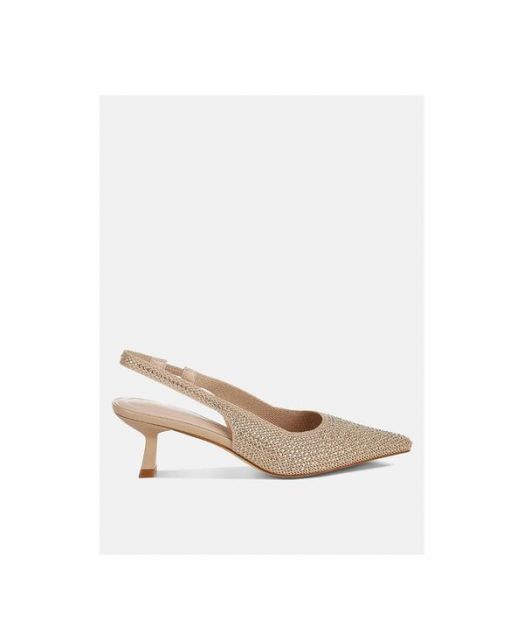 送料無料 ロンドンラグ レディース サンダル シューズ Julep Flyknit Rhinestone Slingback Sandals Women Light beige