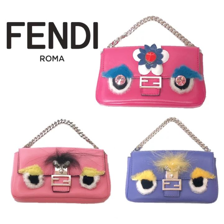 フェンディ　ポーチ 新品】FENDI/フェンディ モンスター マイクロバケットポーチ