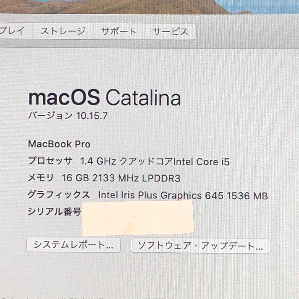Apple - ◆ジャンク品・本体のみ◆Apple MacBook Pro (13インチ 2020 Thunderbolt 3ポートx2)【i5・16GB・256GB】★メモリ異常 他 A2289 EMC3456/LT-JUNK-250857（330166） ◇ジャンク品・本体のみ◇Apple MacBook Pro (13インチ, 2020