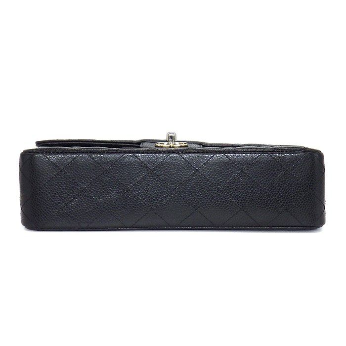 シャネル CHANEL ショルダーバッグ 11.12 クラシック マトラッセ25 A01112 ブラック グレインドカーフスキン シルバー金具 【中古】 シャネル CHANEL マトラッセ25 A01112 ブラック シルバー金具 キャビア