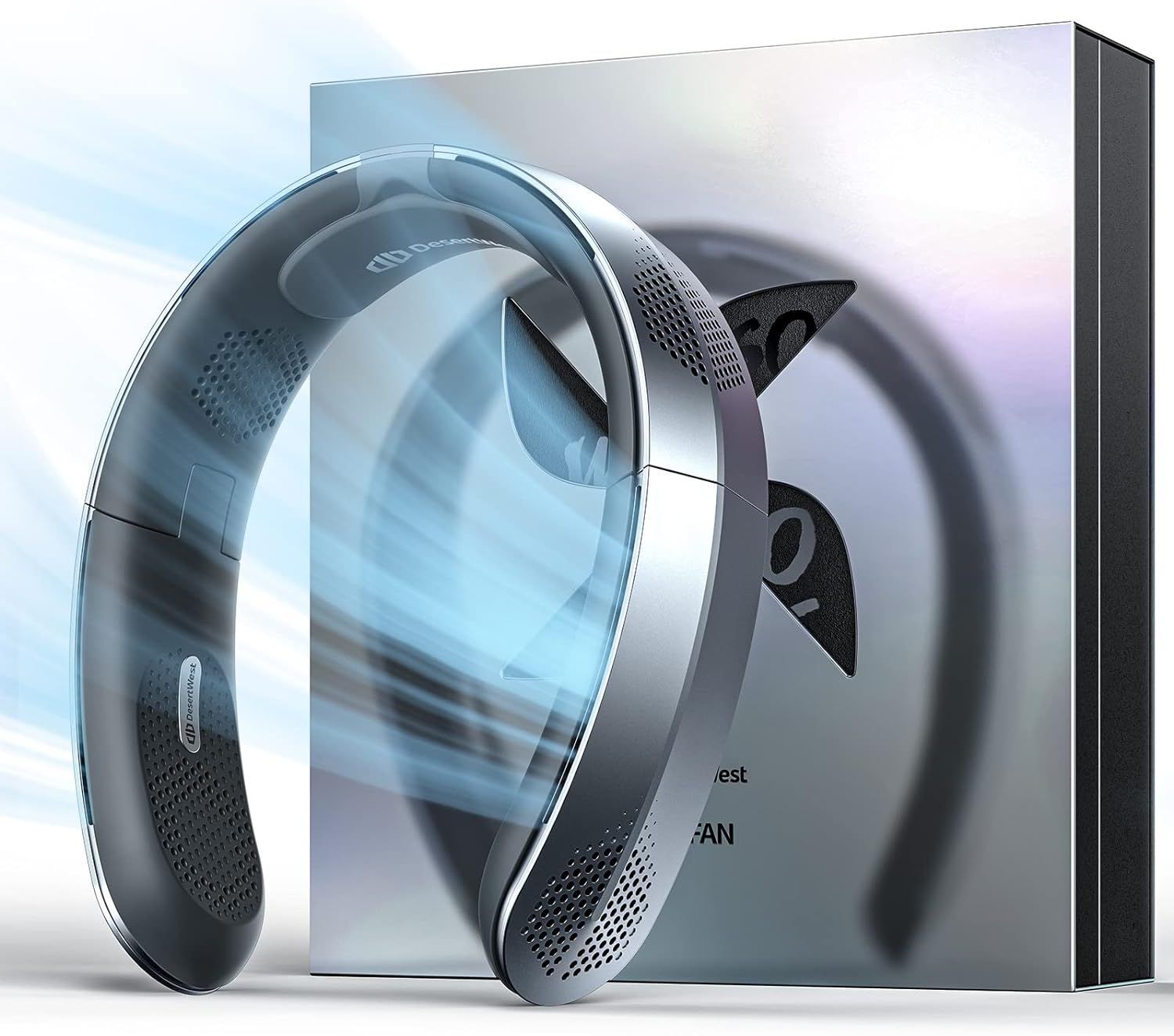 ネッククーラー 首掛け扇風機 携帯扇風機 折りたたみ式 ネックファン 2024進化・風量最強】 首掛け扇風機 ネッククーラー 4000mAh 14時間