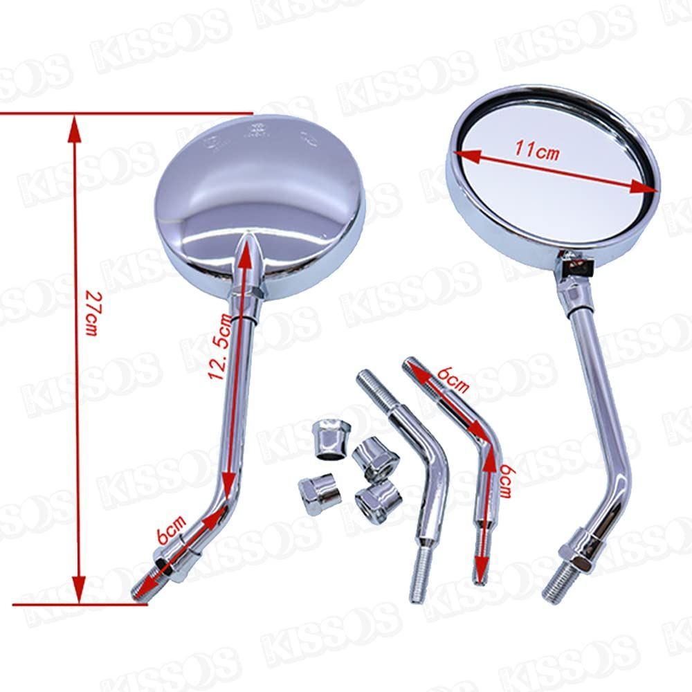 ラウンドミラー シルバー