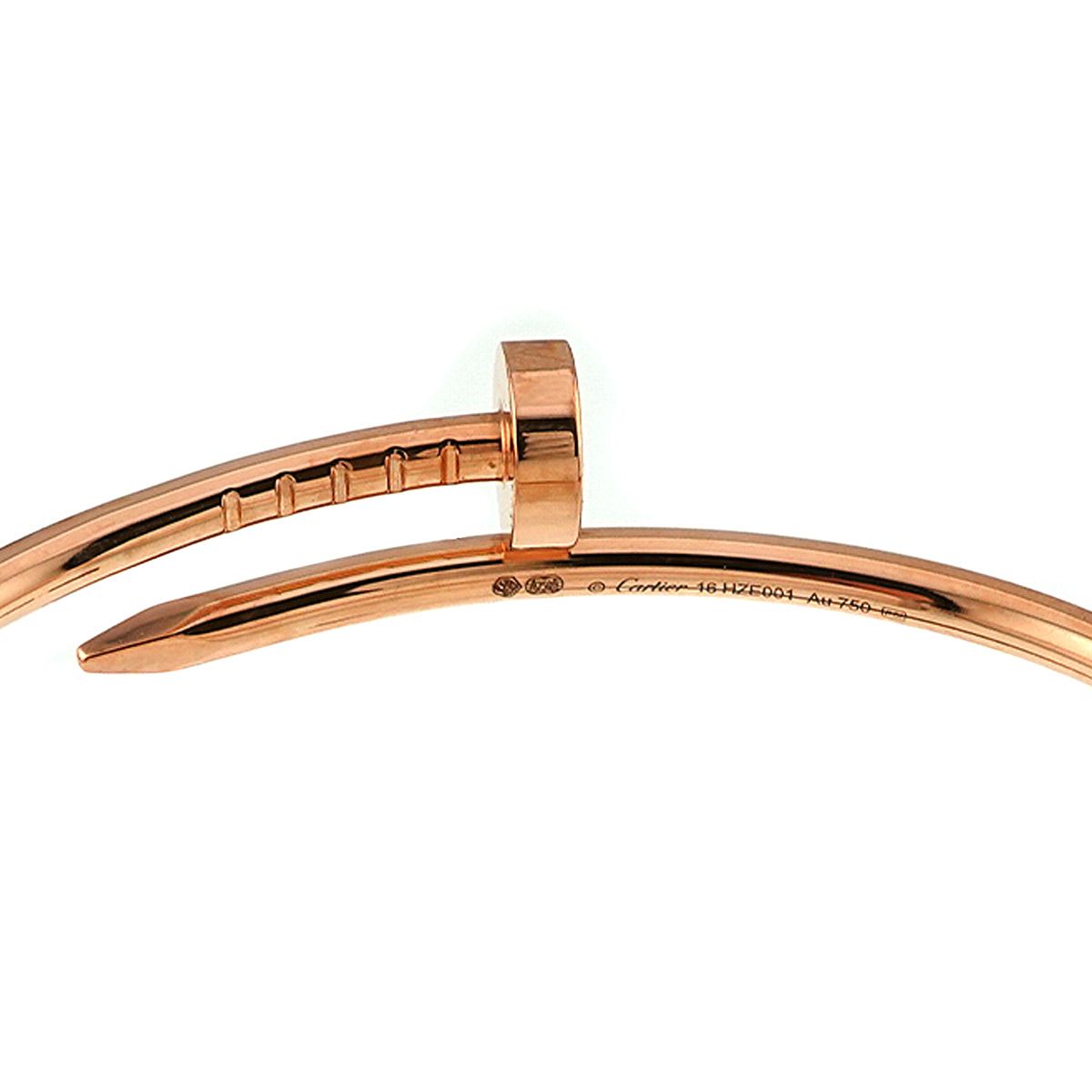 カルティエ Cartier ジュストアンクル SM #16 ブレスレット K18 PG