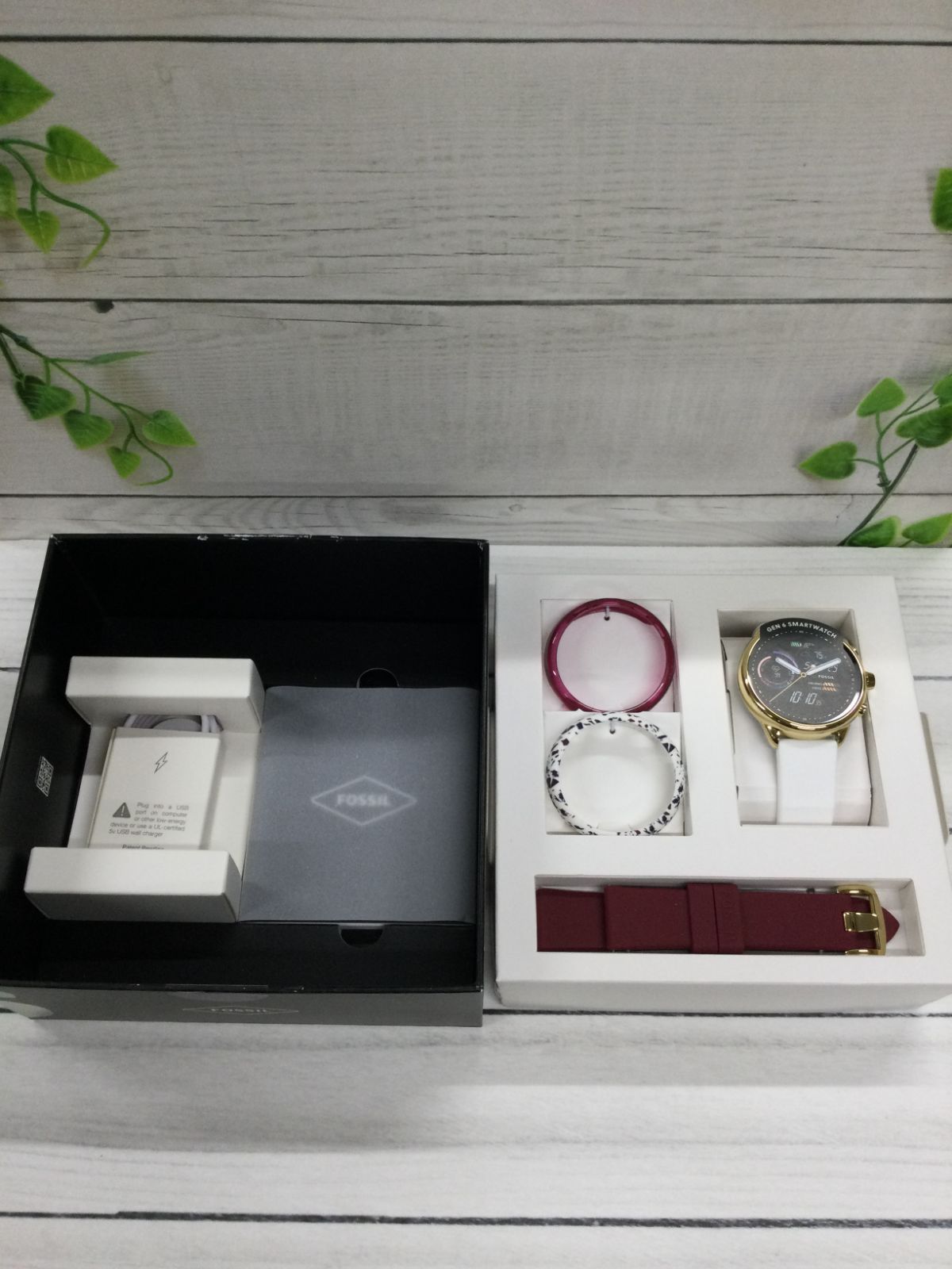 FOSSIL GEN6 スマートウォッチ 交換ストラップ付 FTW4073SET - メルカリ