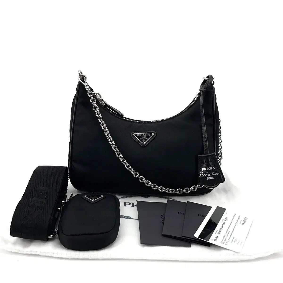 百貨店 PRADA テスート リーエディション マルチ HOBO BAG 1BH204