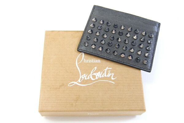 ルブタン カードケース 1175211 ダークグレー - メルカリ 