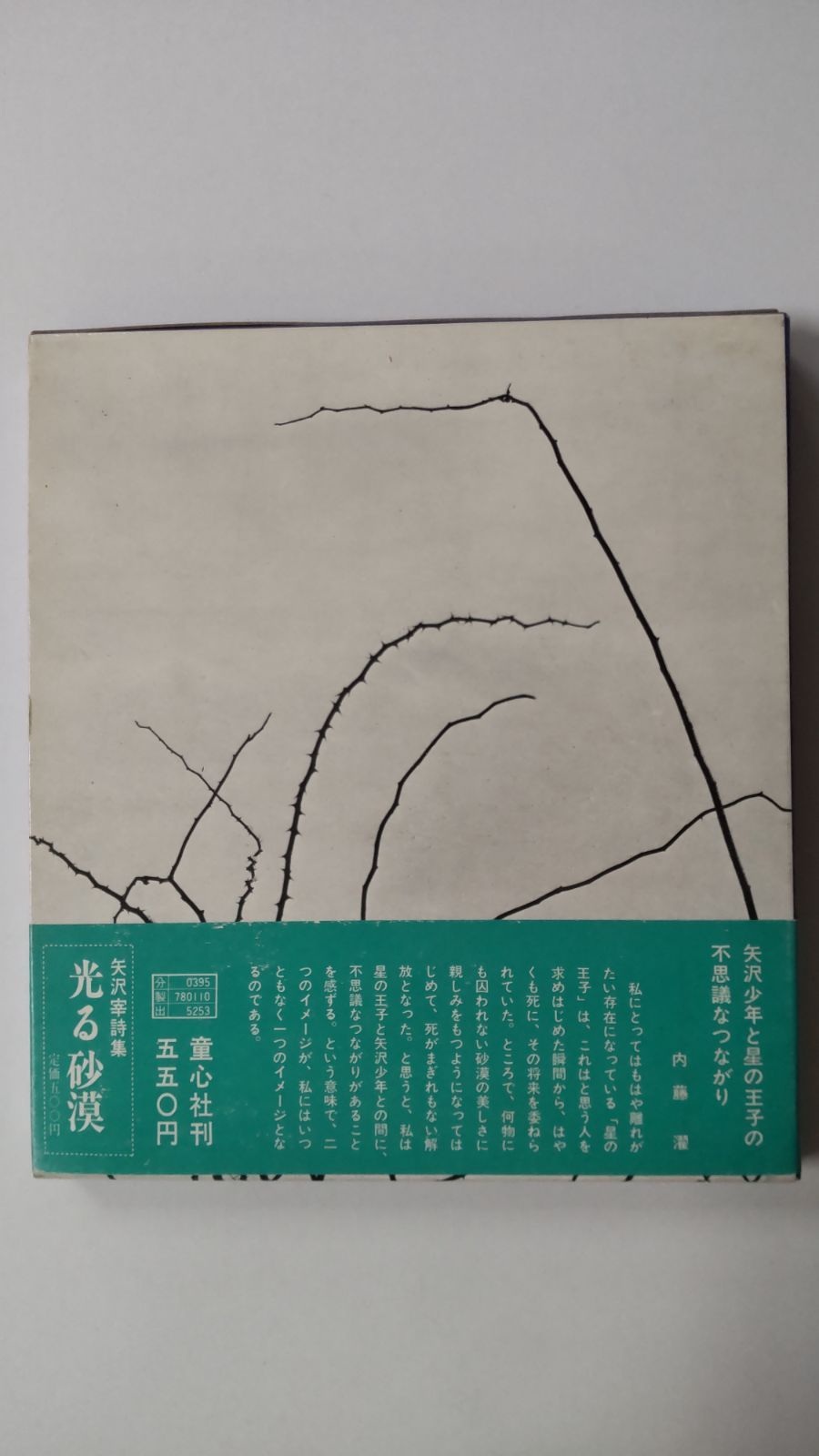 矢沢宰《光る砂漠》日記編 足跡 周郷博 編 薗部澄 写真 初版 童心社