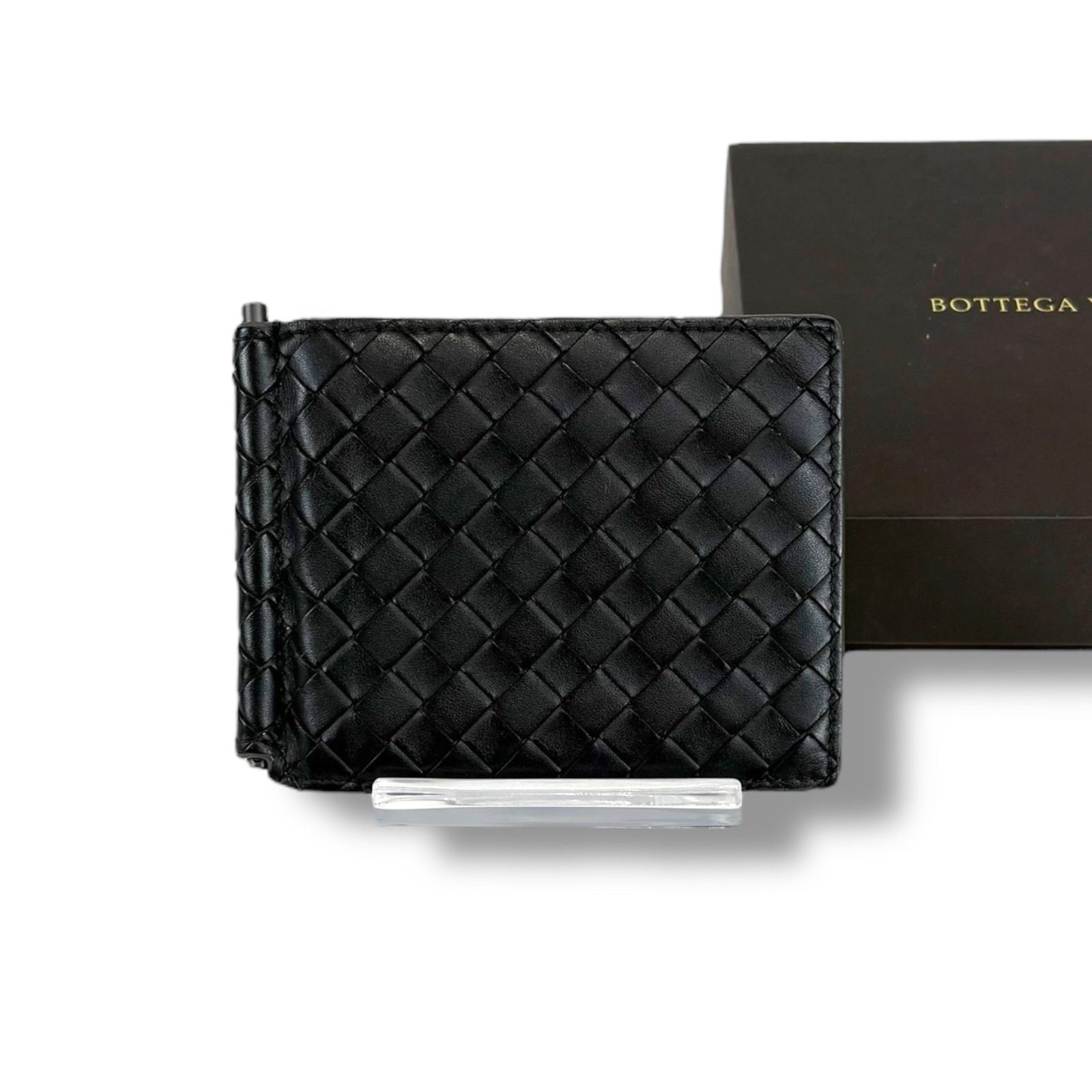 ボッテガヴェネタ 二つ折り財布 グレー BOTTEGA VENETA ボッテガ