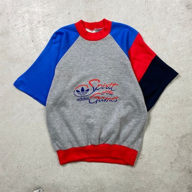 70~80年代 フランス製 VENTEX社製 adidas アディダス 半袖スウェット 