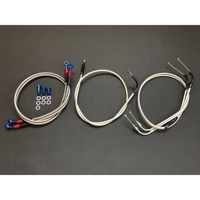 XJR400 〜94y アップハンワイヤーセット Cキット
