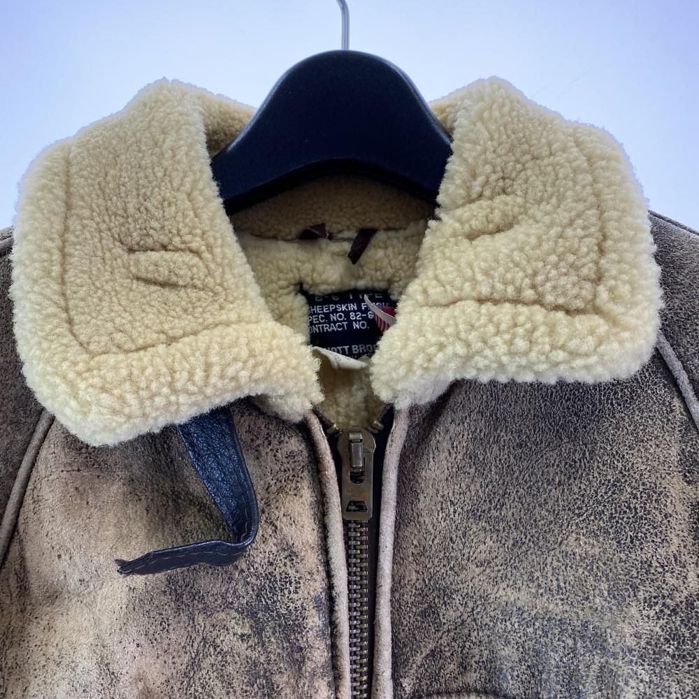 中古】SCHOTT USA製 B-6 ムートンフライトジャケット 82-624-86