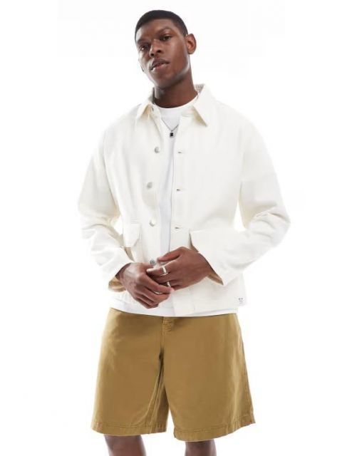 【送料無料】 オンリーアンドサンズ メンズ ジャケット・ブルゾン アウター ONLY u0026 SONS oversized denim jacket in ecru Ecru