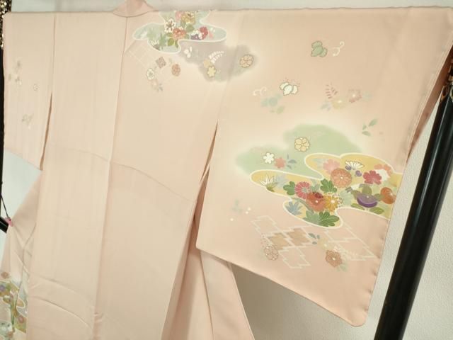 訪問着 駒刺繍