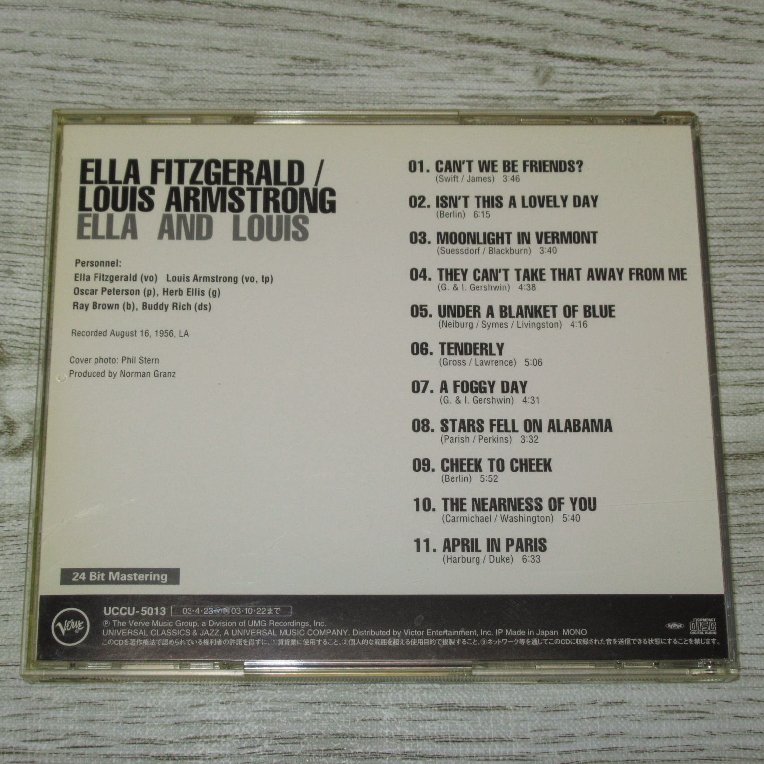 CD エラ・フィッツジェラルド ＆ ルイ・アームストロング エラ・アンド・ルイ 帯付 UCCU-5013 ELLA FITZGERALD LOUIS  ARMSTRONG ジャズ・ボーカル - メルカリ