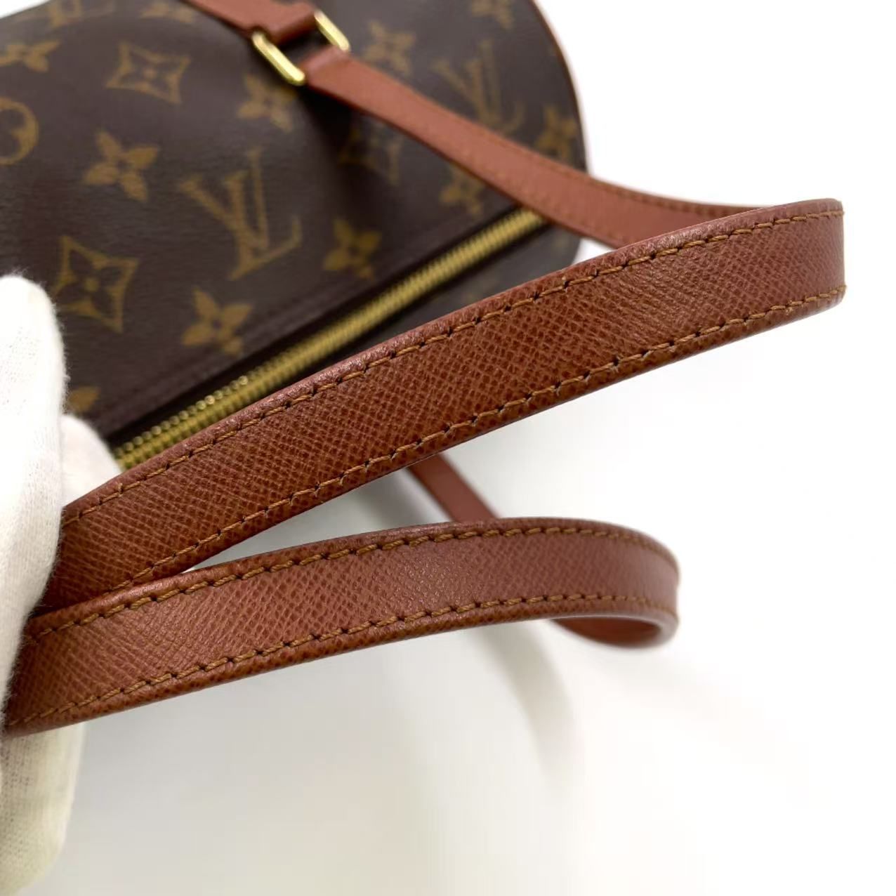 LOUIS VUITTON パピヨン30 モノグラム モノグラム レザー×PVC ブラウン ハンドバッグ ゴールド M51365 DECORATOM_COM_BR