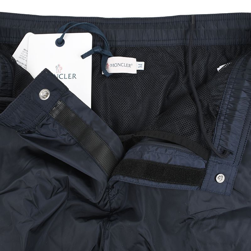 MONCLER ネイビー水着新品 MONCLER モンクレール メンズ ネイビースイムパンツ 水着 イタリア正規