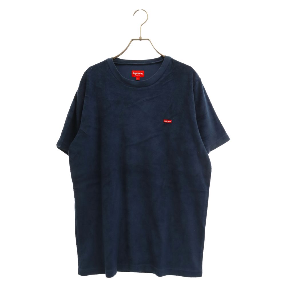 SUPREME (シュプリーム) 17SS Terry Small Box Logo Tee スモールボックスロゴ刺繍 テリー半袖Tシャツ パイル ネイビー