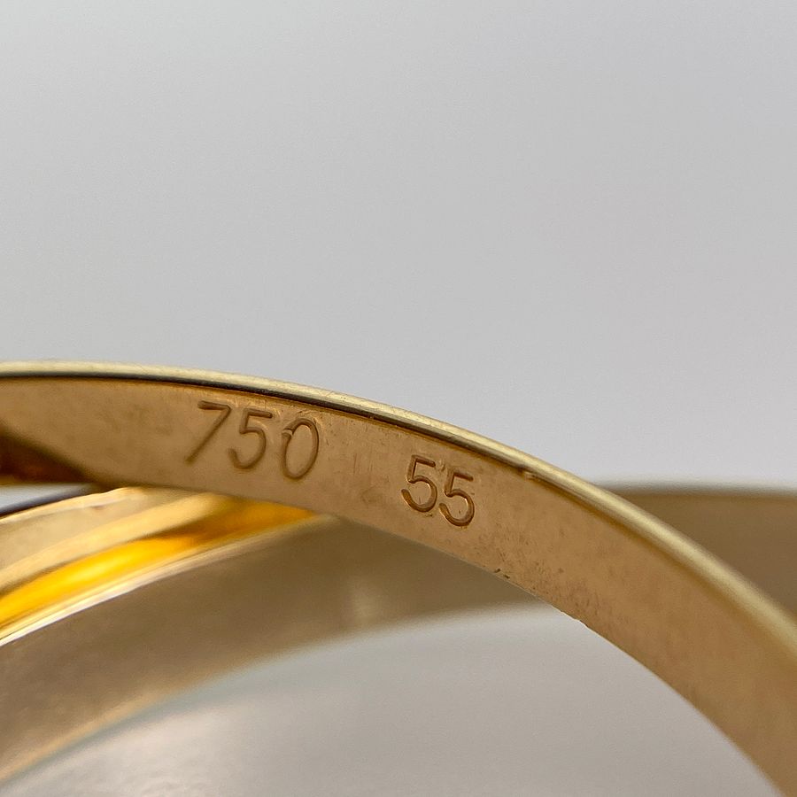 カルティエ Cartier トリニティ SM K18YG 15号(55) リング sst【中古