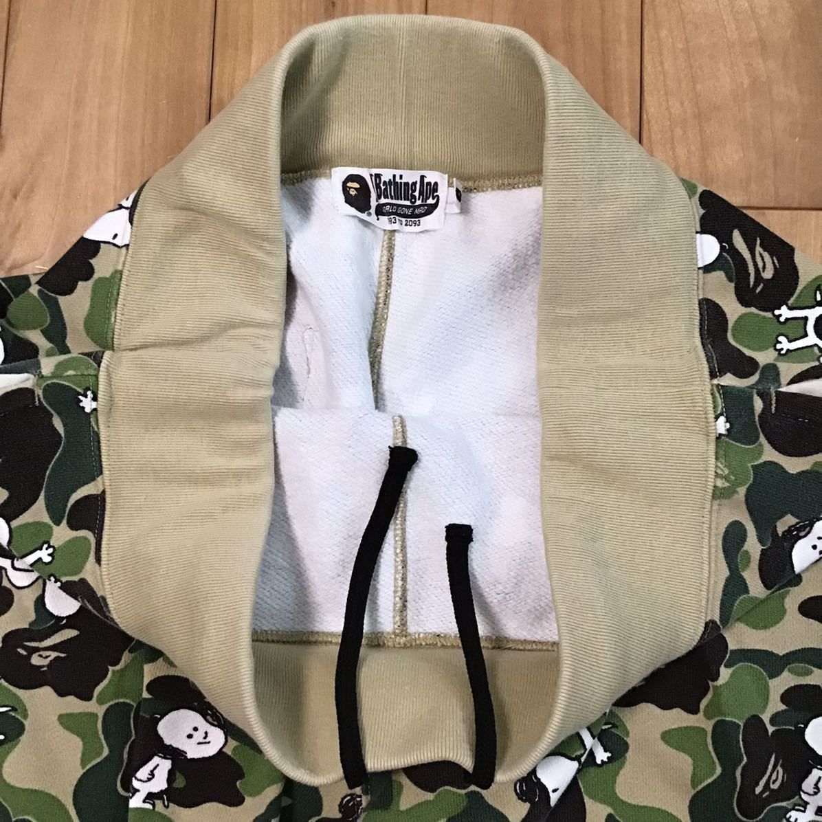 SNOOPY × BAPE ABC camo スウェット ハーフパンツ Mサイズ a bathing  