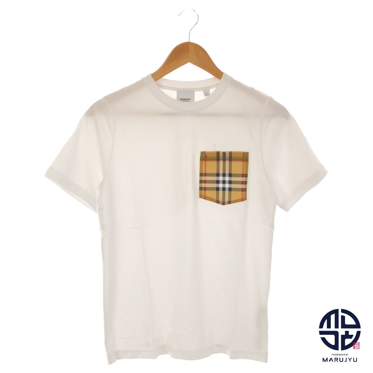 BURBERRY バーバリー バーバリー柄チェック ポケット付き Tシャツ 半袖 