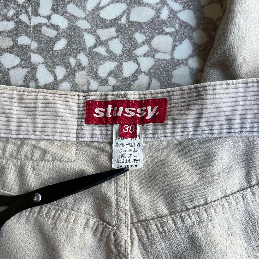 STUSSY / 80's 90′s corduroy pants 30【赤タグ、太畝コーデュロイ