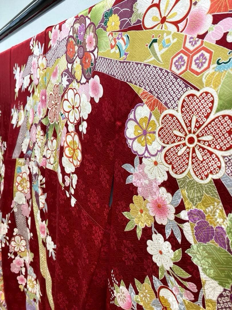 振袖 豪華 金駒 金彩 紋意匠 身丈160cm 撥水加工済 - メルカリ