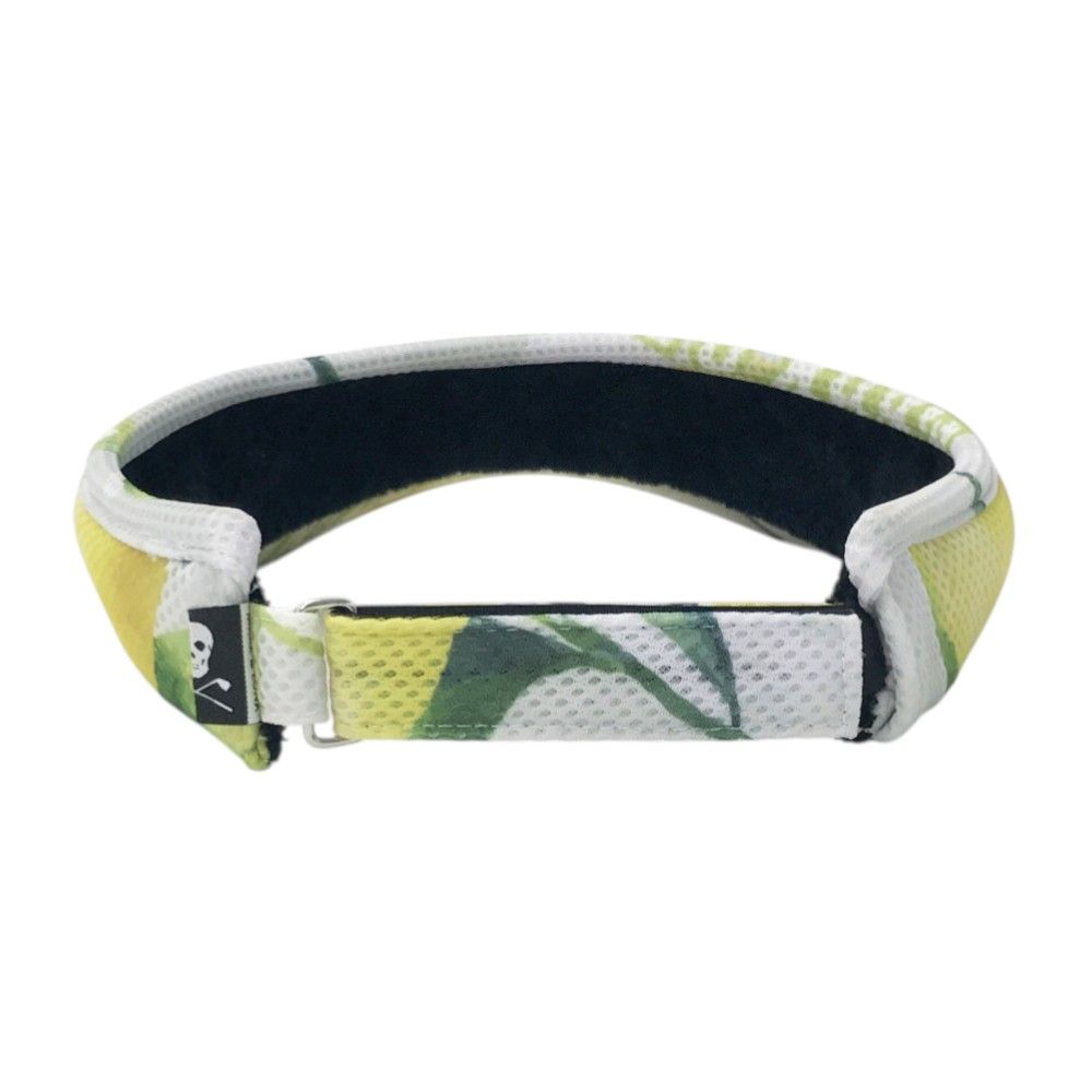 信頼できる MARK-LONA マークアンドロナ サンバイザー レモン柄 ホワイト系 240101494463 ゴルフウェア ストスト ビンテージ