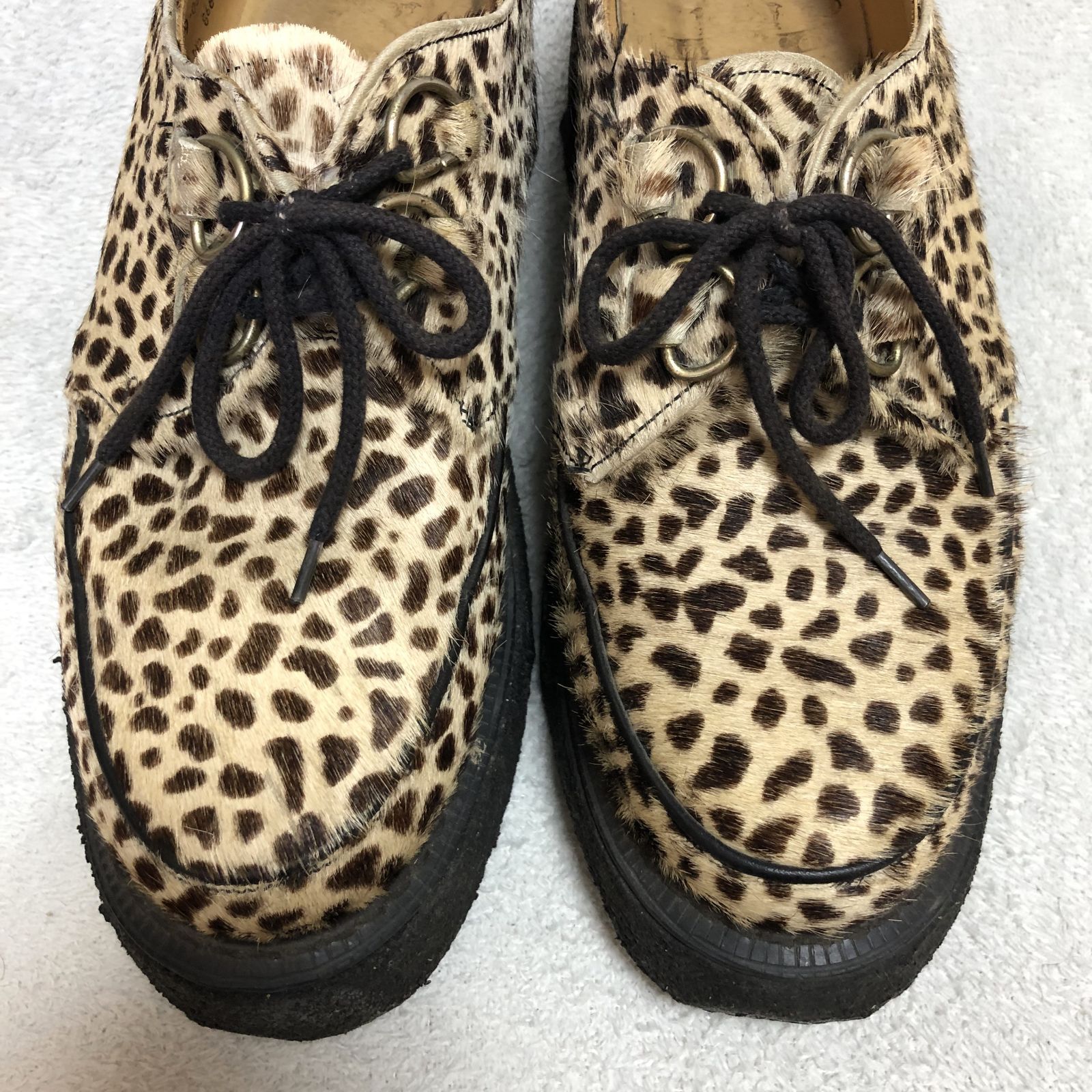 ジョージコックス　ヘビ柄 レザー ローファー ラバーソール ジョージコックス ヘビ柄 レザー ローファー ラバーソール