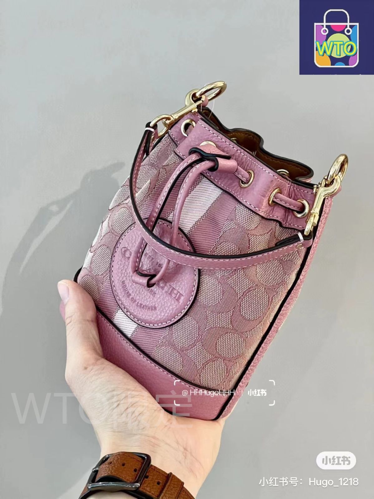 COACH デンプシー ミニバケットバッグ ? 14×16.5×9cm [本日特価