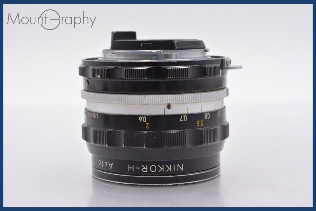 上 ニコン Nikon NIKKOR-H Auto 28mm F3.5 非Ai 前後キャップ-レンズフィルター付 完動 同梱可 mj5174