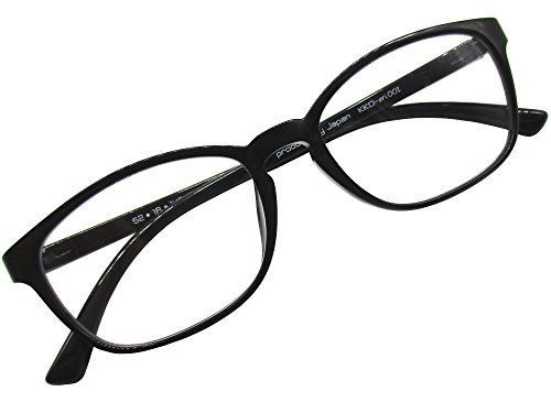 ブラック_+1.50 [KKD] 老眼鏡 ウェリントン リーディンググラス シニアグラス 軽量 超弾性素材 TR90 (ブラック，+1.50)