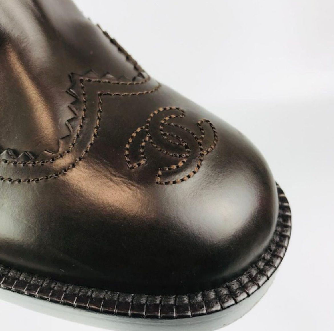 CHANEL シャネル レディース レザー切替し ココマーク刺繍 ツイード ロングブーツ 35.5 イタリア製 レディースブーツ ブーツ 秋冬物 カジュアル 靴 ブランド