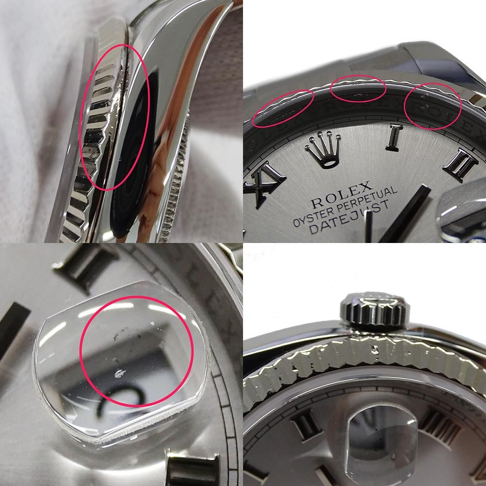 ROLEX ロレックス デイトジャスト 116234 Z番 SS×WG ルーレット