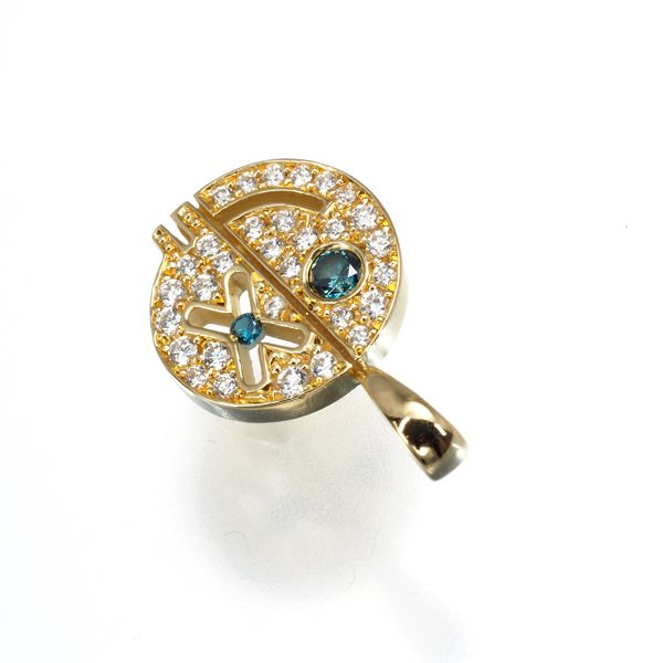 アイファニー eyefunny スマイルダイヤモンドトップ 750 k18 アイファニー スマイル ダイヤ ネックレス 750(YG)×K18(YG) 14.4g