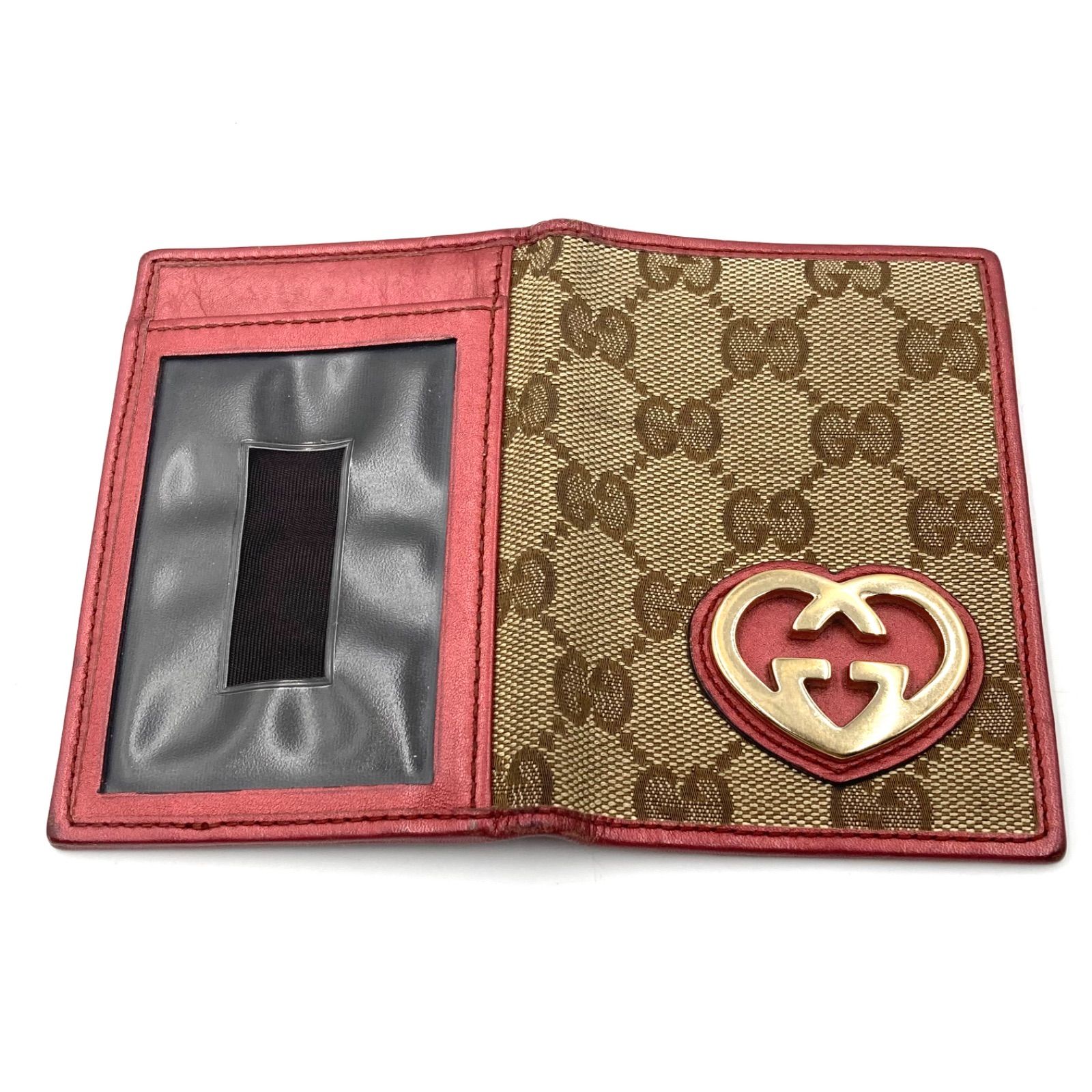 □美品□GUCCI グッチ GGキャンバス パスケース カードケース