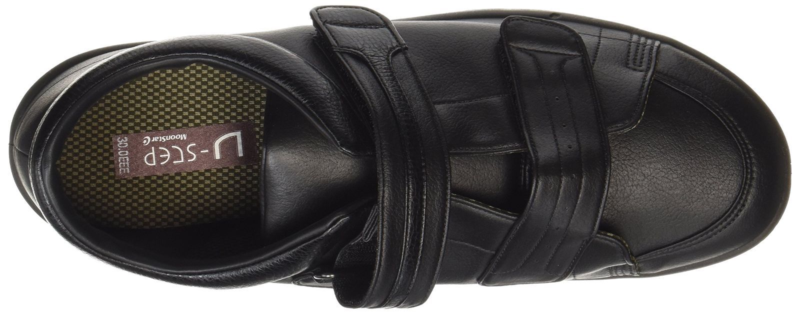 [ムーンスター] ムーンスター メンズ リハビリ 介護靴 Vステップ04 (両足同サイズ) 0088as ブラック 25 cm 3E ムーンスター MoonStar ムーンスター 大人の上履き01 介護 リハビリ