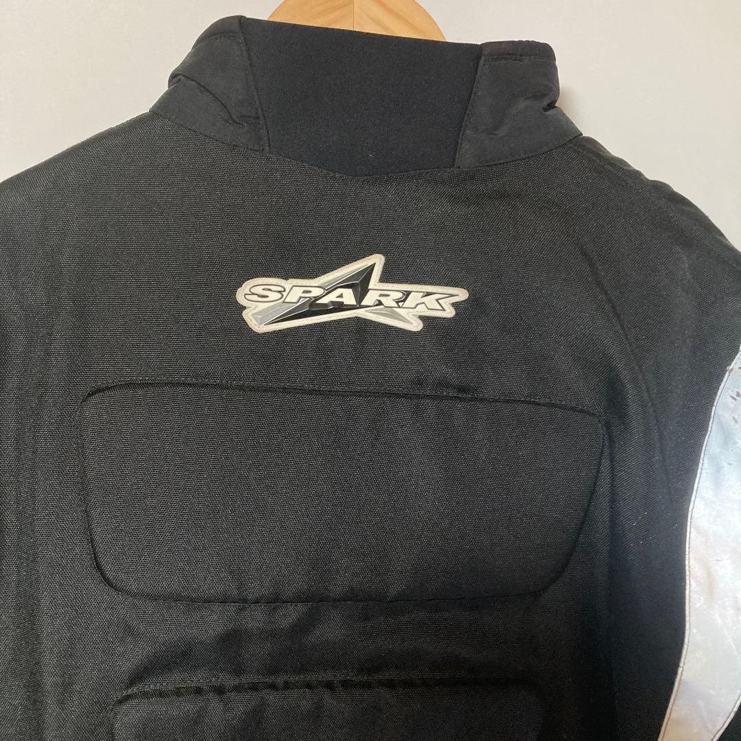 STARK バイクジャケット 黒 白 Mサイズ FFCRYSTALESIA_COM