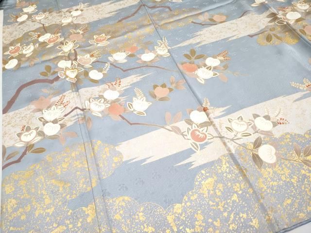 平和屋着物□極上 訪問着 駒刺繍 枝橘 金彩 淡藤色地 逸品 CYAA3103s5